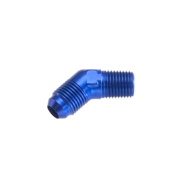 Red Horse Performance -12 45 DEGREE MALE ADAPTER TO -08 (1/2") NPT MALE - BLUE 823-12-08-1 - main